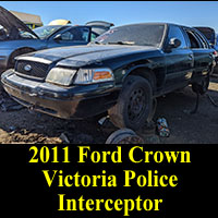 Junkyard 2011 Ford Crown Victoria Police Interceptor