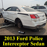 Junkyard 2013 Ford Police Interceptor Sedan