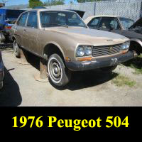 Junkyard 1976 Peugeot 504