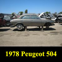Junkyard 1978 Peugeot 504