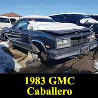 Junkyard 1983 GMC Caballero