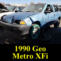 Junkyard 1990 Geo Metro XFi