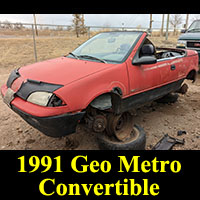 Junkyard 1991 Geo Metro Convertible