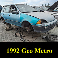 Junked 1992 Geo Metro