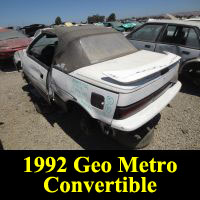 Junkyard 1992 Geo Metro Convertible