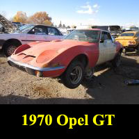 Junkyard 1970 Opel GT