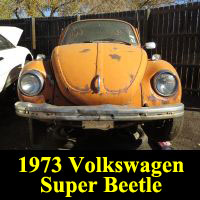 Junkyard 1973 Volkswagen Super Beetle