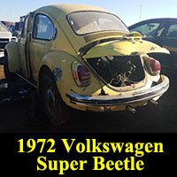 Junkyard 1972 Volkswagen Super Beetle