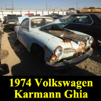 Junkyard 1974 Volkswagen Karmann Ghia Coupe