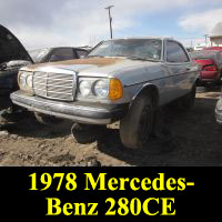 Junkyard 1978 Mercedes-Benz 280CE