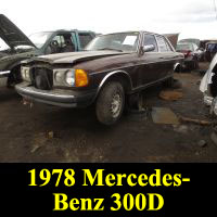 Junkyard 1978 Mercedes-Benz 300D