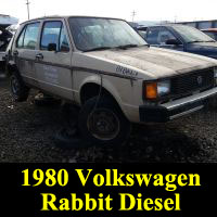 Junkyard 1980 Volkswagen Rabbit