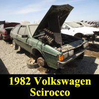 Junkyard 1982 Volkswagen Scirocco