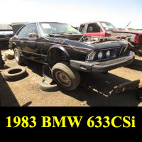 Junkyard 1983 BMW 633CSi