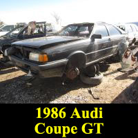 Junkyard 1986 Audi Coupe GT