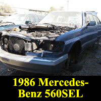 Junkyard 1986 Mercedes-Benz W126