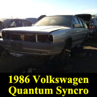 Junkyard 1986 Volkswagen Quantum Syncro