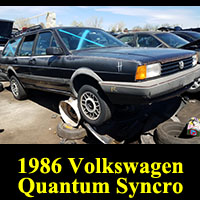 Junkyard 1986 Volkswagen Quantum Syncro