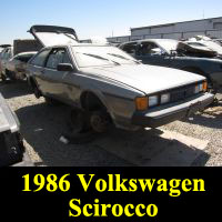 Junkyard 1986 Volkswagen Scirocco