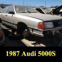 Junkyard 1987 Audi 5000