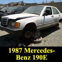 Junkyard 1987 Mercedes-Benz 190E