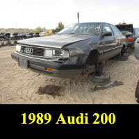 Junkyard 1989 Audi 200 Quattro Turbo