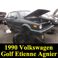 Junkyard 1990 Volkswagen Golf