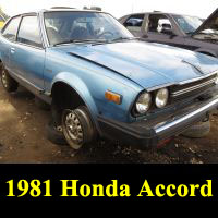 Junkyard 1981 Honda Accord LX