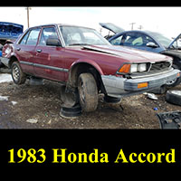 Junkyard 1983 Honda Accord