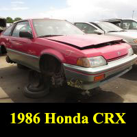 Junkyard 1986 Honda CRX