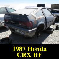 Junkyard 1986 Honda Civic CRX HF