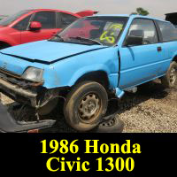 Junkyard 1986 Honda Civic 1300