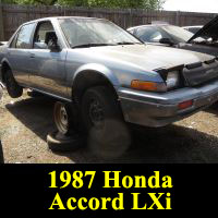 Junkyard 1987 Honda Accord LXi