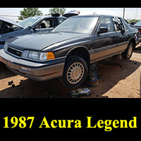 1987 Acura Legend in junkyard