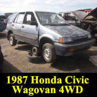 Junkyard 1987 Honda Civic 4WD Wagovan