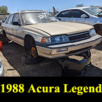 1988 Acura Legend in Junkyard