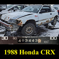 Junked 1988 Honda Civic CRX