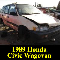 Junkyard 1989 Honda Civic Wagovan