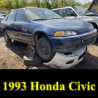 Junkyard 1993 Honda Civic sedan