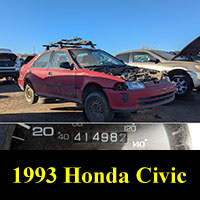 Junkyard 1993 Honda Civic sedan