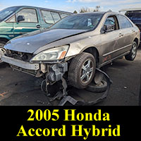Junked 2005 Honda Accord Hybrid