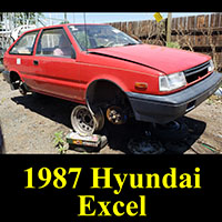 Junkyard 1987 Hyundai Excel