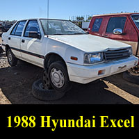 Junkyard 1988 Hyundai Excel