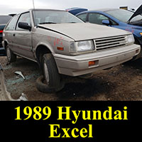 Junkyard 1989 Hyundai Excel GL