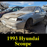 Junked 1993 Hyundai Scoupe