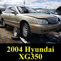 Junkyard 2004 Hyundai XG350