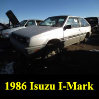 Junkyard 1986 Isuzu I-Mark