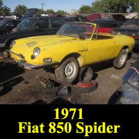 Junkyard 1971 Fiat 850 Spider