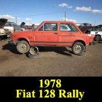 Junkyard Fiat 128 Rally