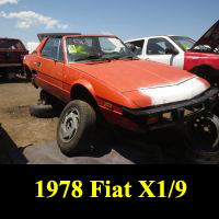 Junkyard 1978 Fiat X1/9